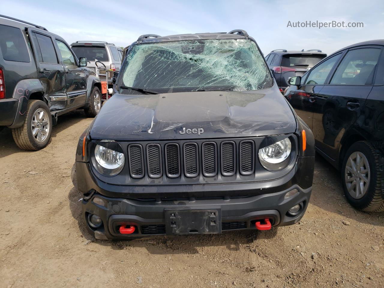 2017 Jeep Renegade Trailhawk Black vin: ZACCJBCB7HPF91520