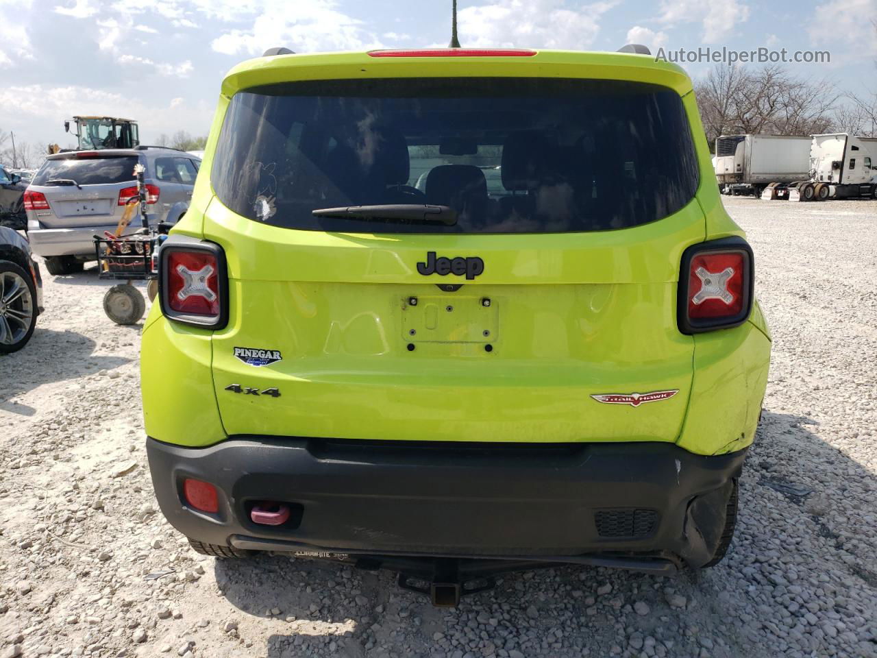 2017 Jeep Renegade Trailhawk Green vin: ZACCJBCB8HPF15238