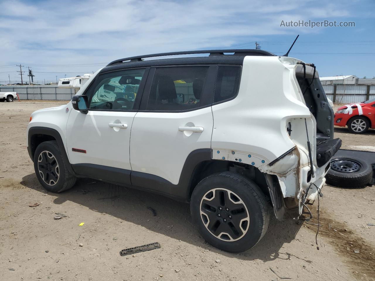 2017 Jeep Renegade Trailhawk Белый vin: ZACCJBCB8HPF27440