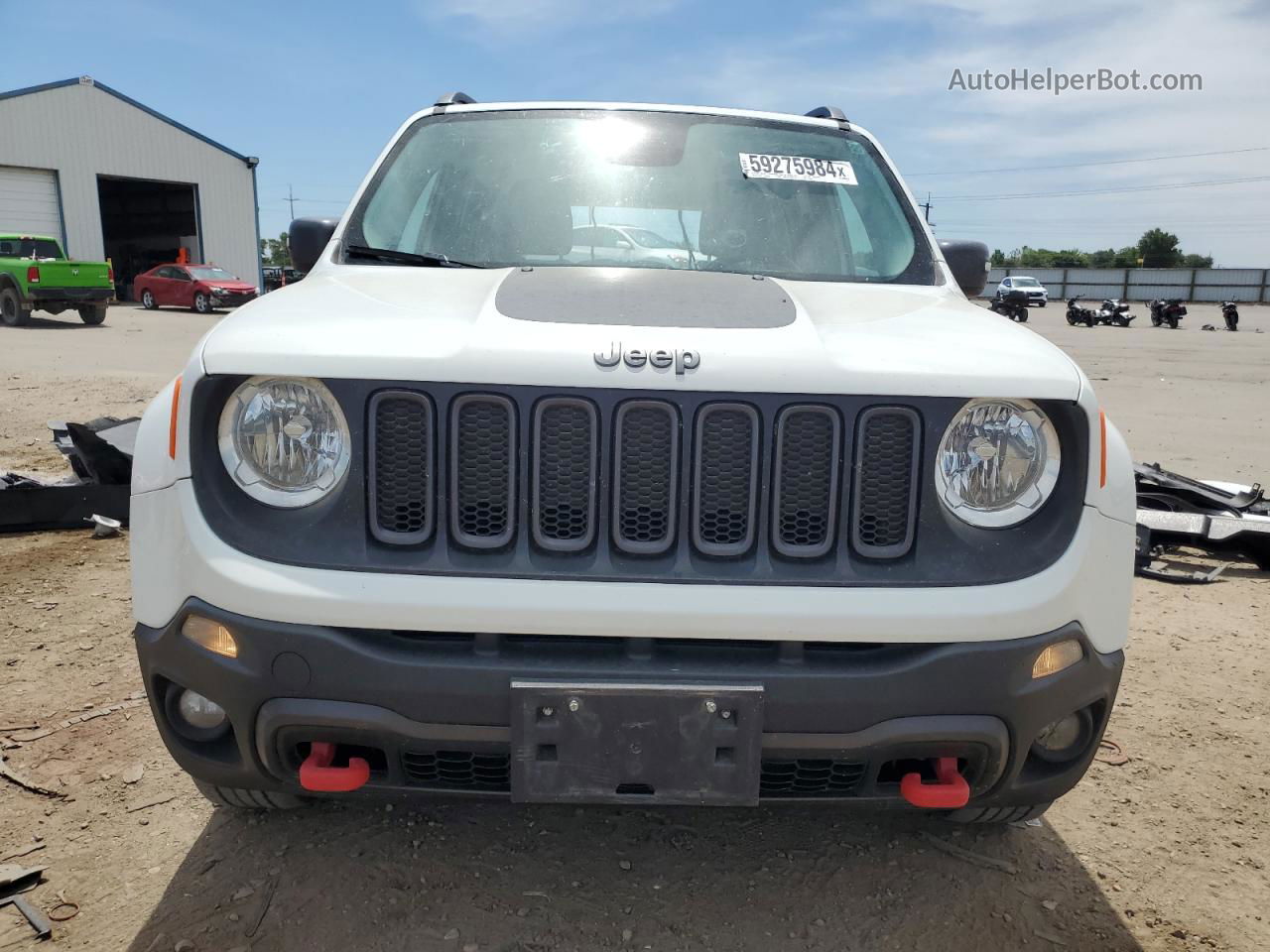 2017 Jeep Renegade Trailhawk White vin: ZACCJBCB8HPF27440