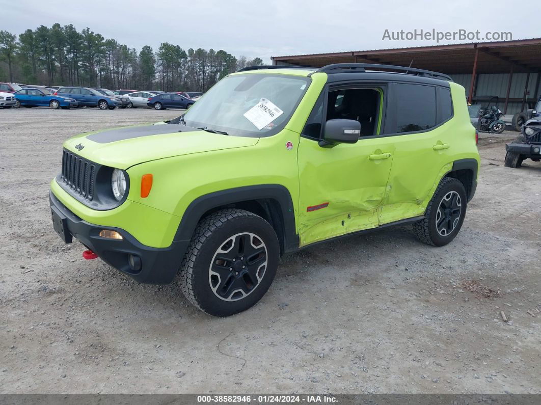 2017 Jeep Renegade Trailhawk 4x4 Green vin: ZACCJBCB9HPF01509