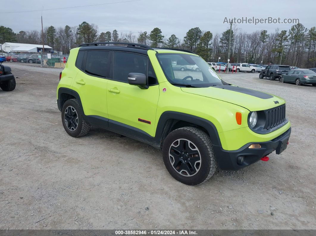 2017 Jeep Renegade Trailhawk 4x4 Green vin: ZACCJBCB9HPF01509