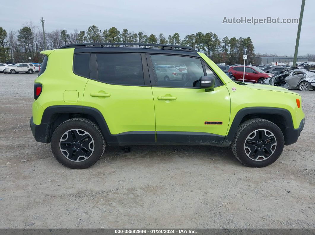 2017 Jeep Renegade Trailhawk 4x4 Green vin: ZACCJBCB9HPF01509