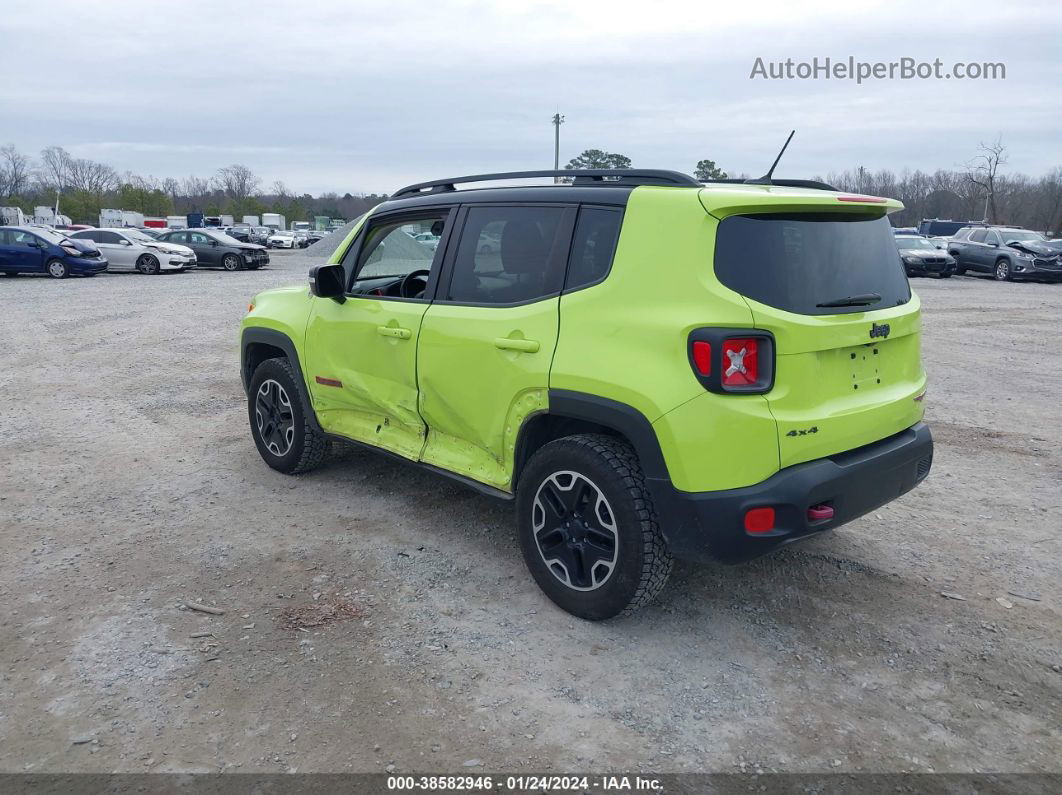 2017 Jeep Renegade Trailhawk 4x4 Green vin: ZACCJBCB9HPF01509