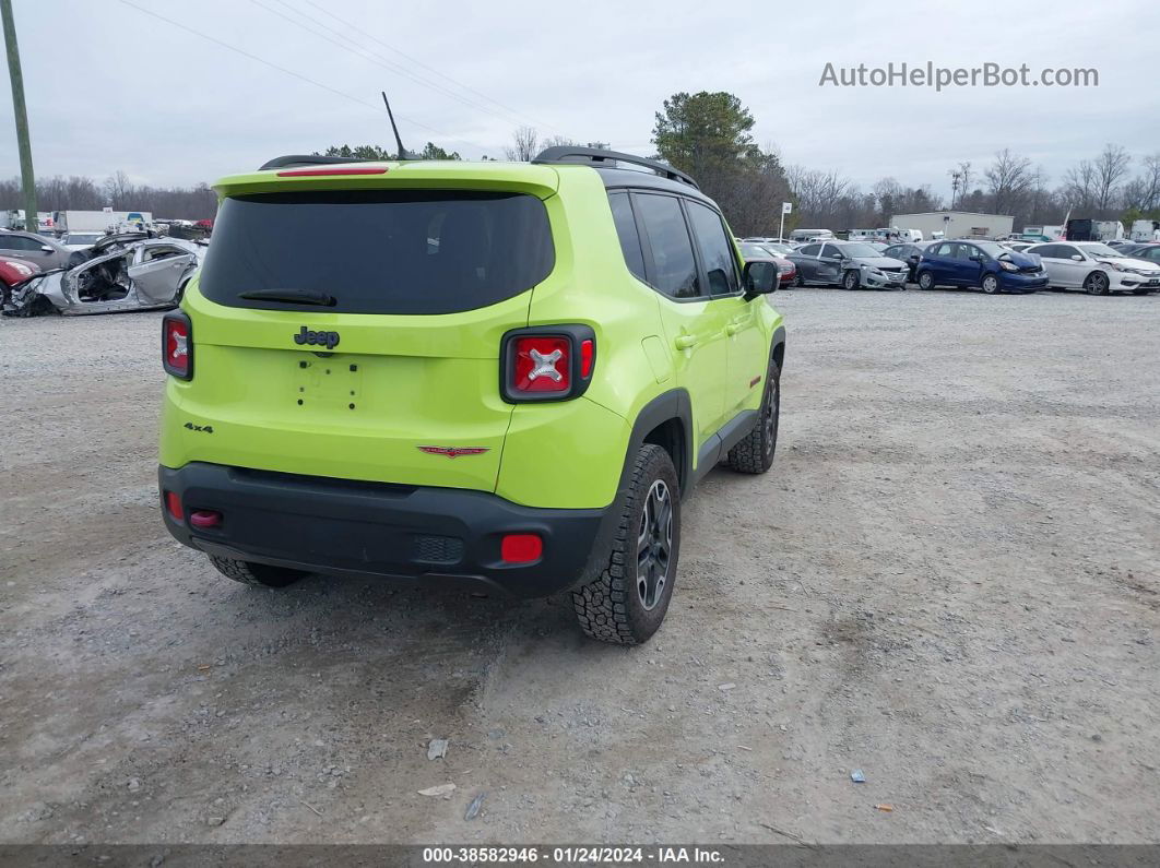 2017 Jeep Renegade Trailhawk 4x4 Green vin: ZACCJBCB9HPF01509