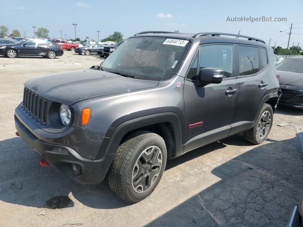 2017 Jeep Renegade Trailhawk Gray vin: ZACCJBCB9HPG55041