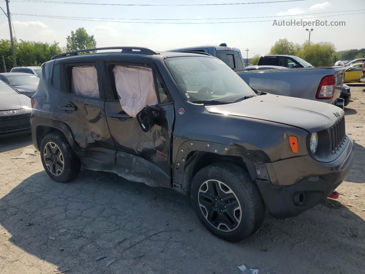 2017 Jeep Renegade Trailhawk Gray vin: ZACCJBCB9HPG55041