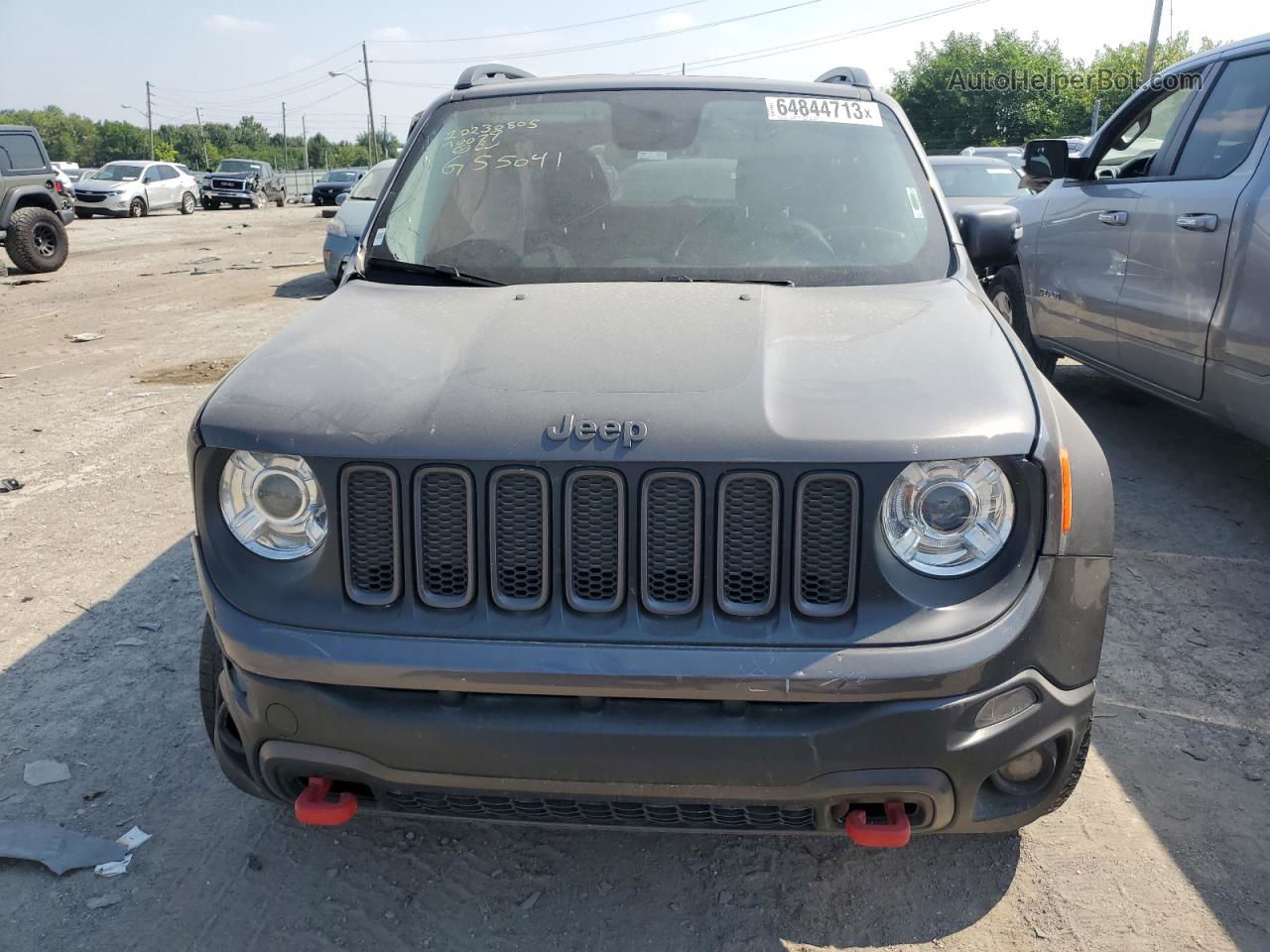 2017 Jeep Renegade Trailhawk Серый vin: ZACCJBCB9HPG55041