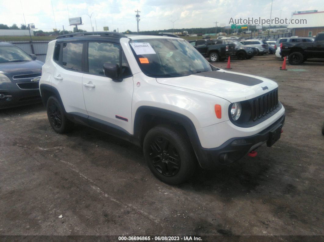 2018 Jeep Renegade Trailhawk White vin: ZACCJBCB9JPH04258