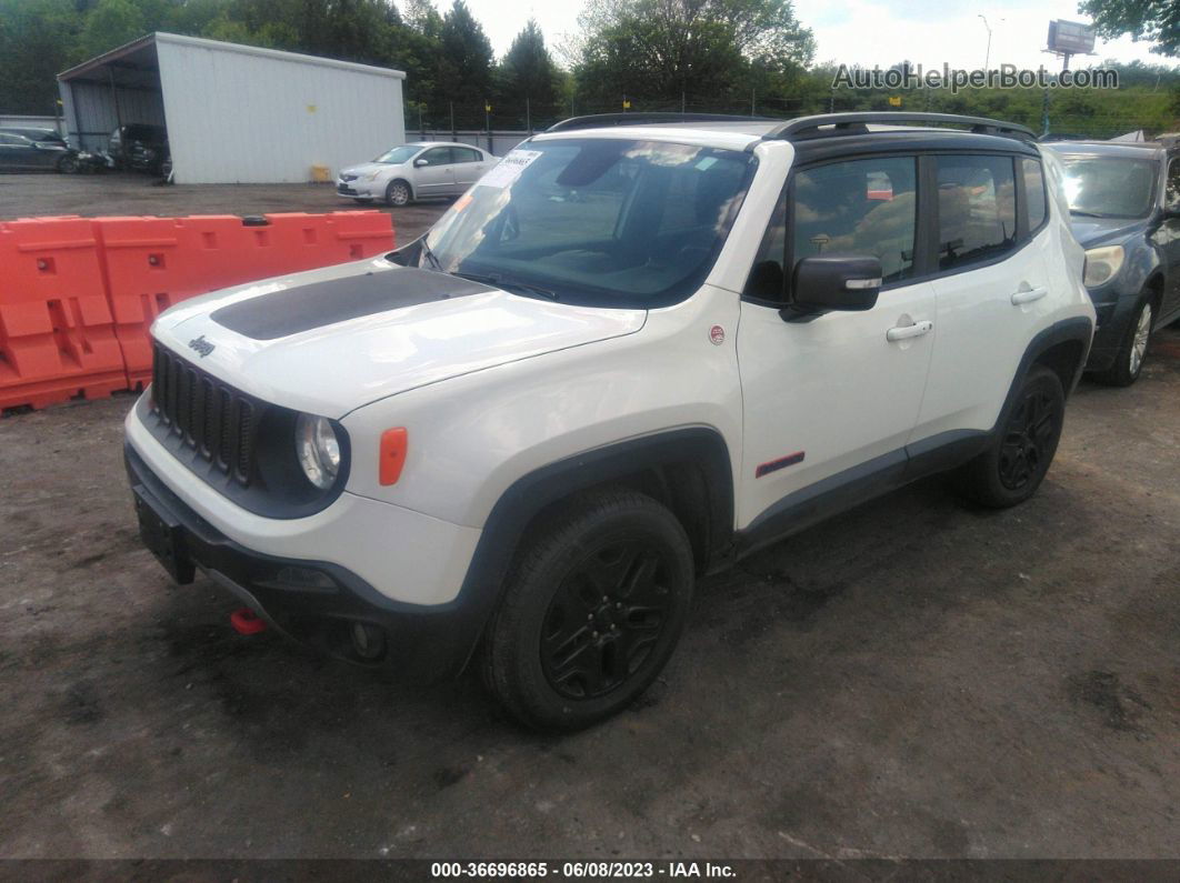 2018 Jeep Renegade Trailhawk White vin: ZACCJBCB9JPH04258