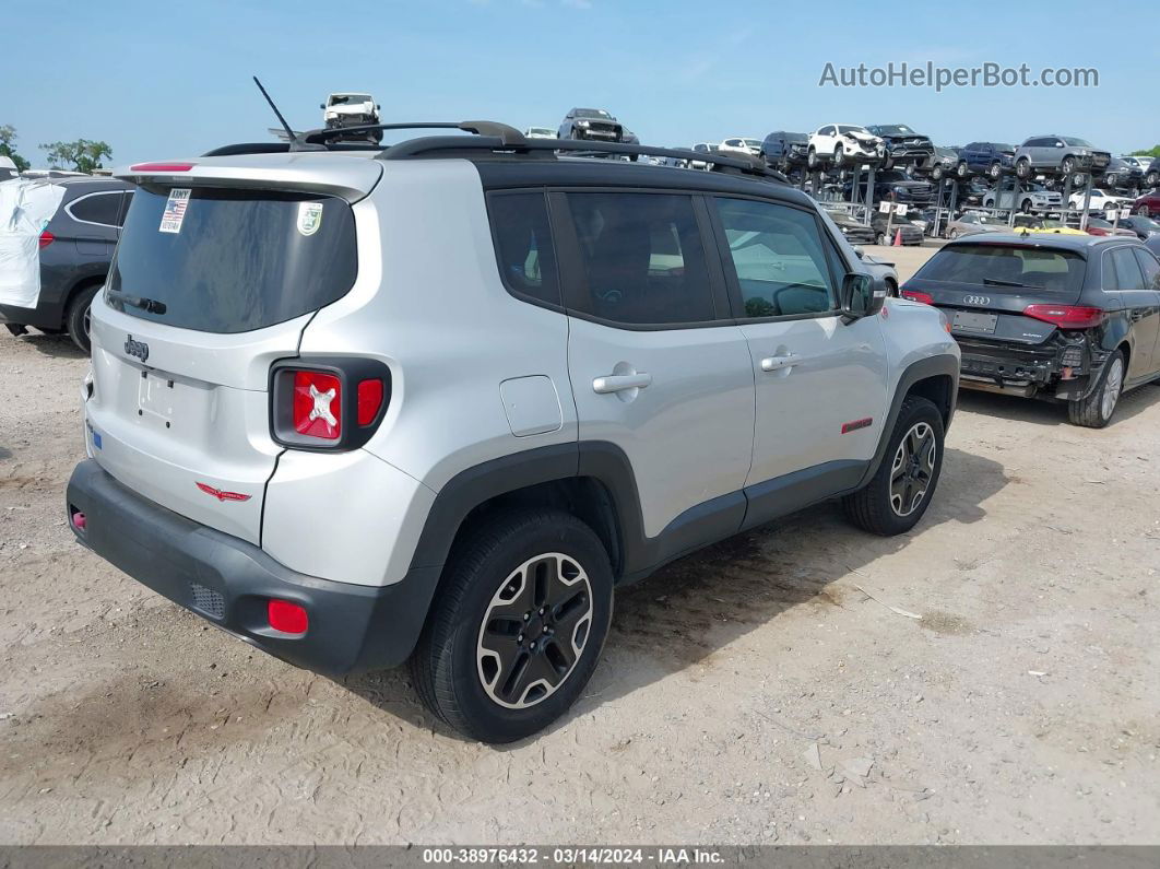 2017 Jeep Renegade Trailhawk 4x4 Серебряный vin: ZACCJBCBXHPE80380