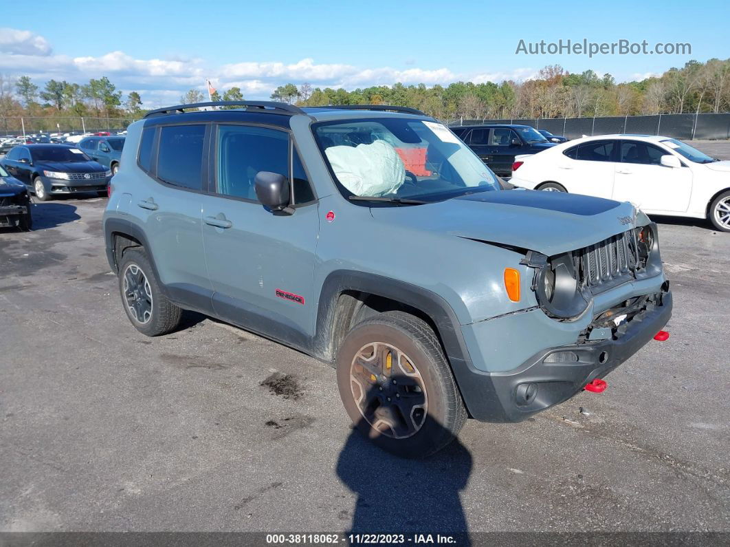 2017 Jeep Renegade Trailhawk 4x4 Blue vin: ZACCJBCBXHPF53392