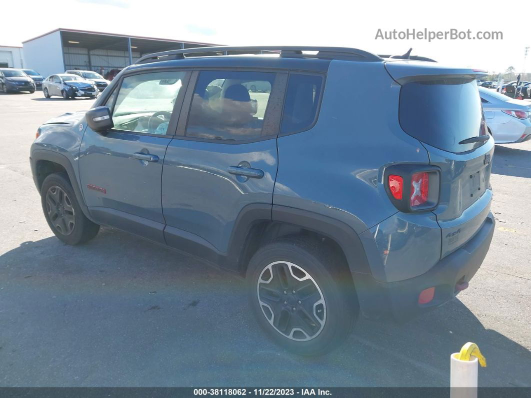 2017 Jeep Renegade Trailhawk 4x4 Blue vin: ZACCJBCBXHPF53392