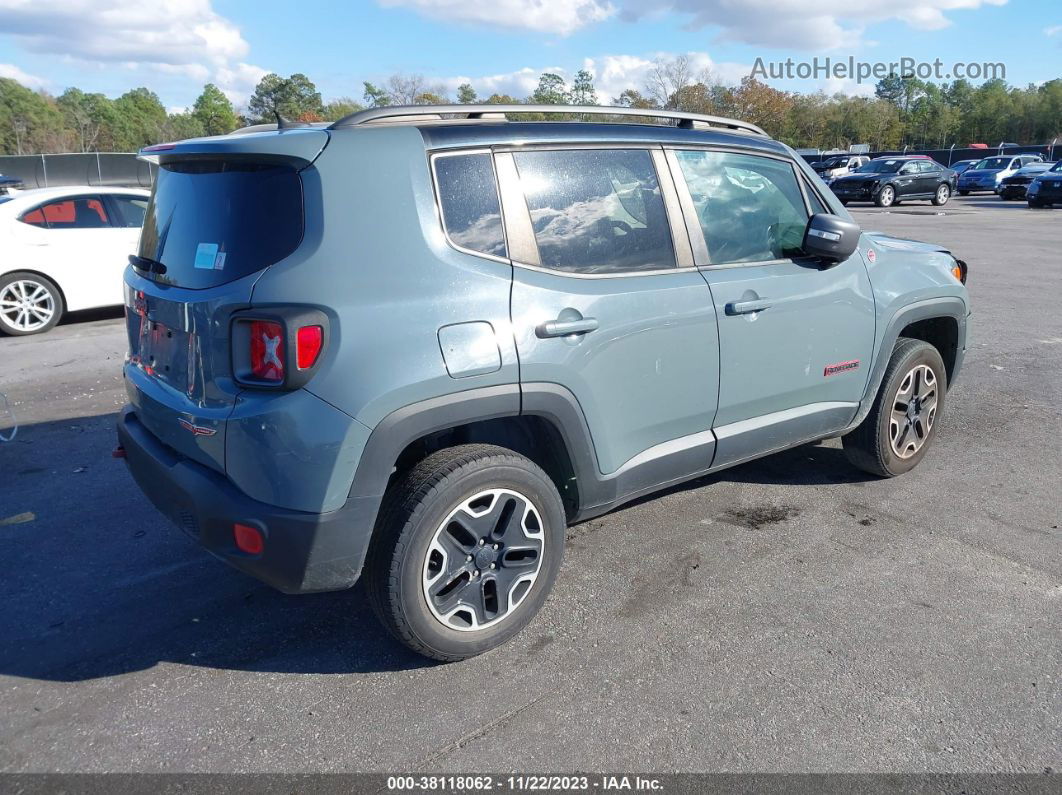 2017 Jeep Renegade Trailhawk 4x4 Blue vin: ZACCJBCBXHPF53392