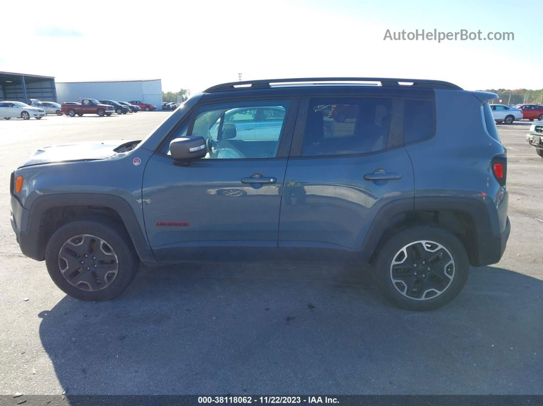 2017 Jeep Renegade Trailhawk 4x4 Blue vin: ZACCJBCBXHPF53392