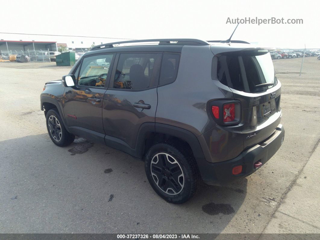 2017 Jeep Renegade Trailhawk Gray vin: ZACCJBCBXHPG28267