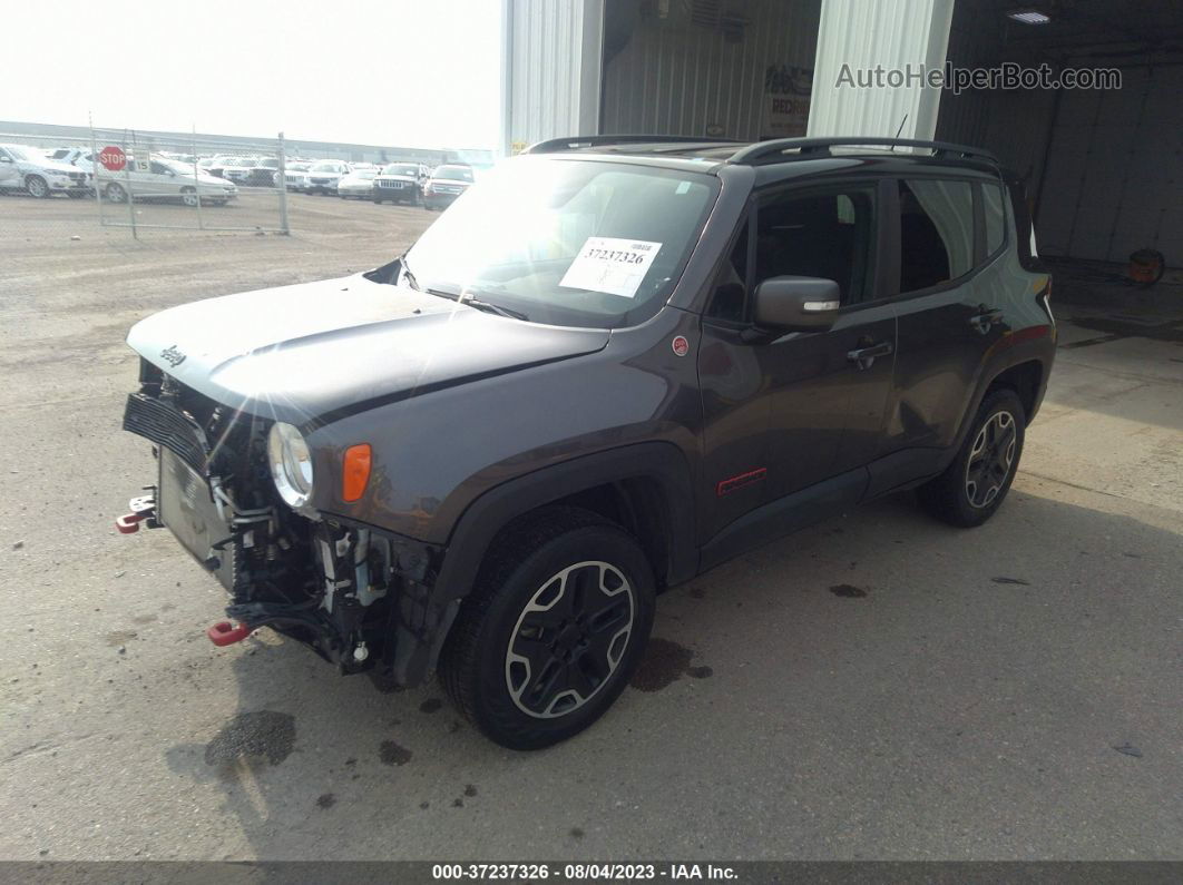 2017 Jeep Renegade Trailhawk Серый vin: ZACCJBCBXHPG28267