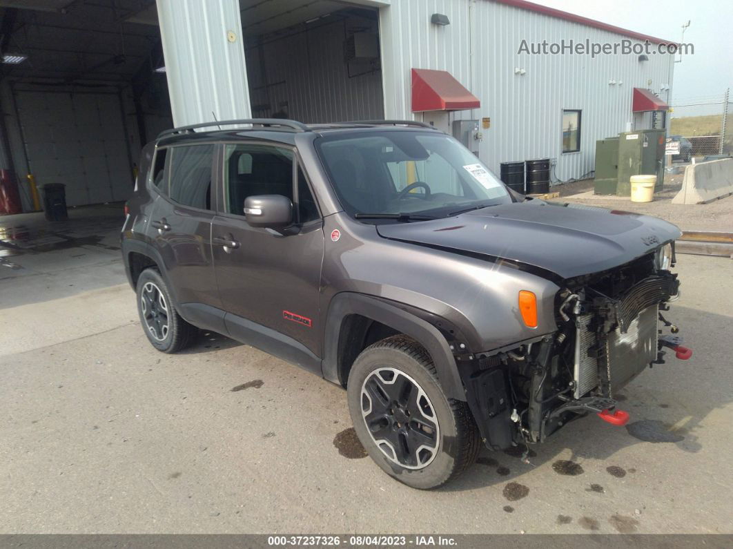 2017 Jeep Renegade Trailhawk Gray vin: ZACCJBCBXHPG28267