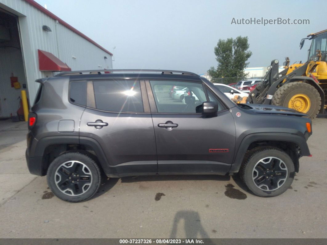 2017 Jeep Renegade Trailhawk Gray vin: ZACCJBCBXHPG28267