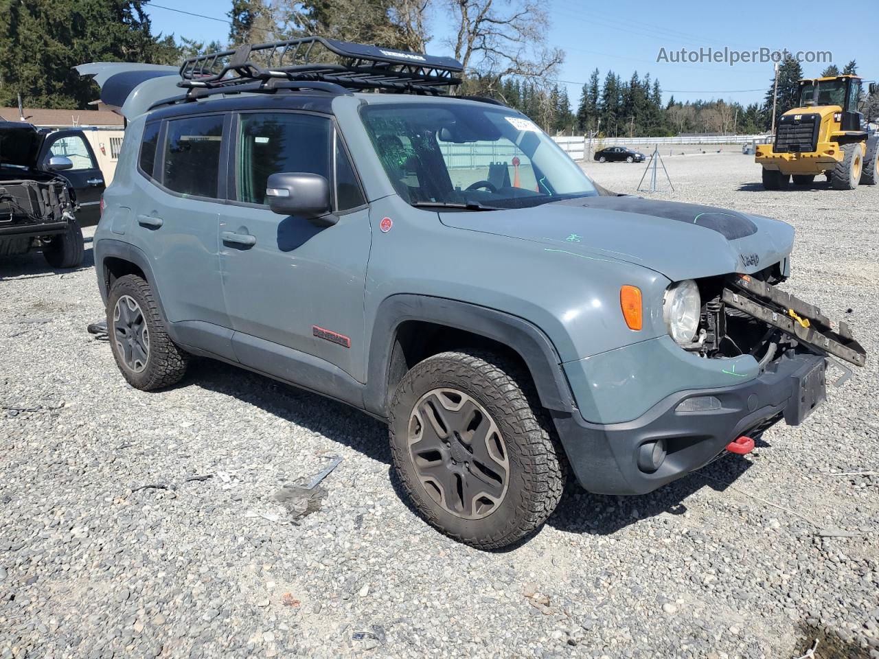 2017 Jeep Renegade Trailhawk Серый vin: ZACCJBCBXHPG38801