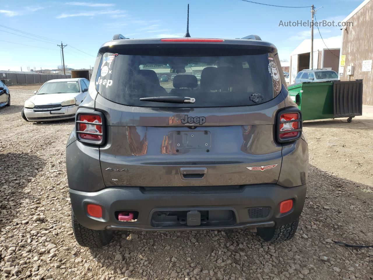 2018 Jeep Renegade Trailhawk Gray vin: ZACCJBCBXJPG81881