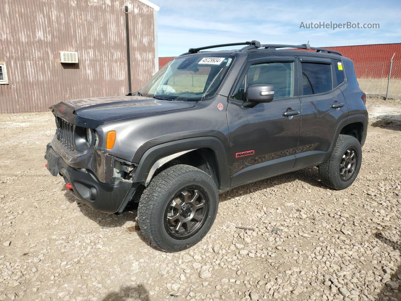 2018 Jeep Renegade Trailhawk Gray vin: ZACCJBCBXJPG81881