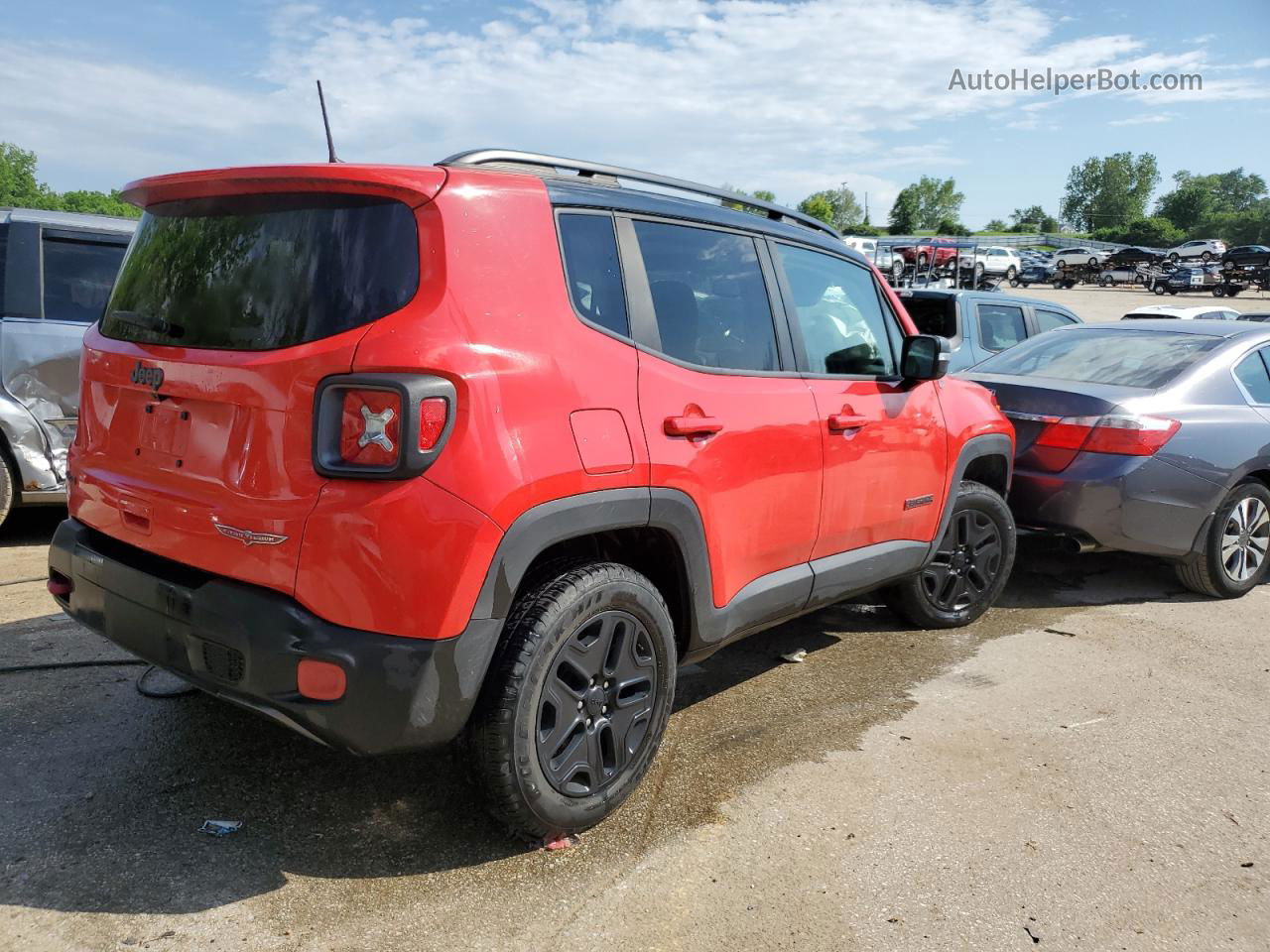 2018 Jeep Renegade Trailhawk Red vin: ZACCJBCBXJPJ02529