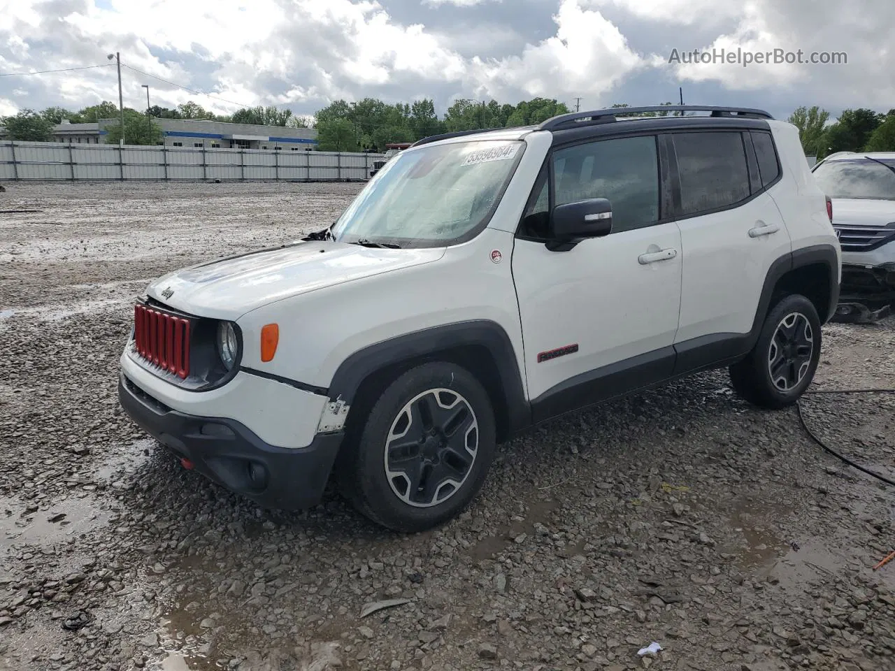 2015 Jeep Renegade Trailhawk White vin: ZACCJBCT0FPB55261