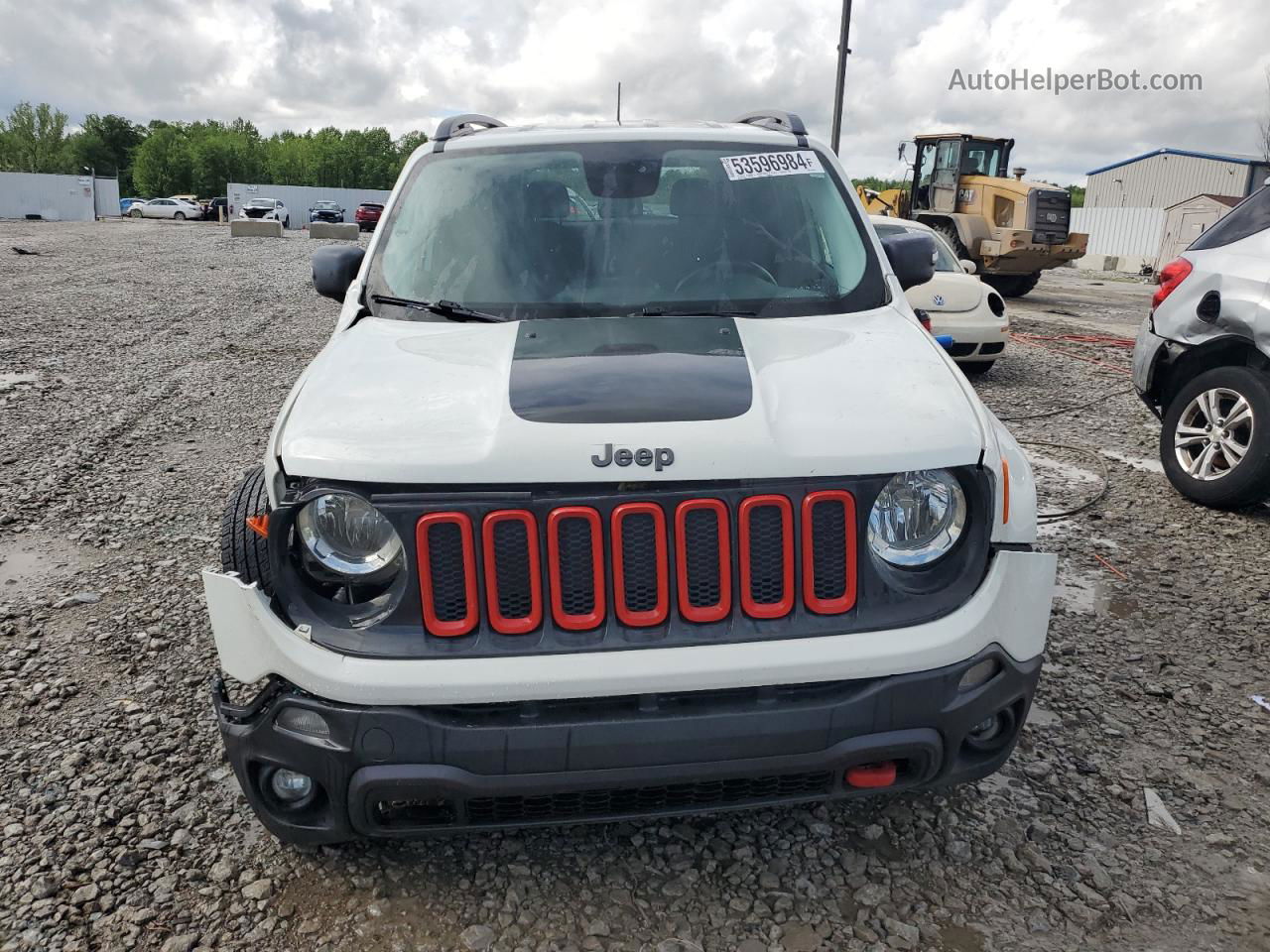 2015 Jeep Renegade Trailhawk White vin: ZACCJBCT0FPB55261