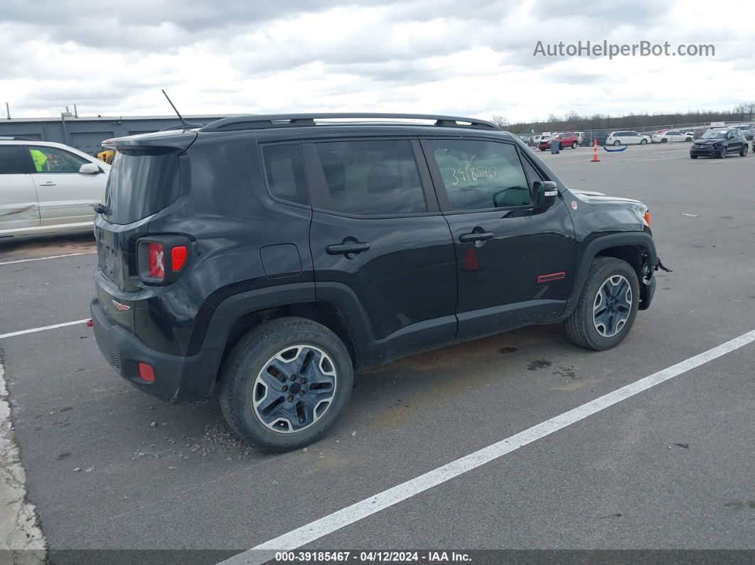 2015 Jeep Renegade Trailhawk Black vin: ZACCJBCT0FPB58391