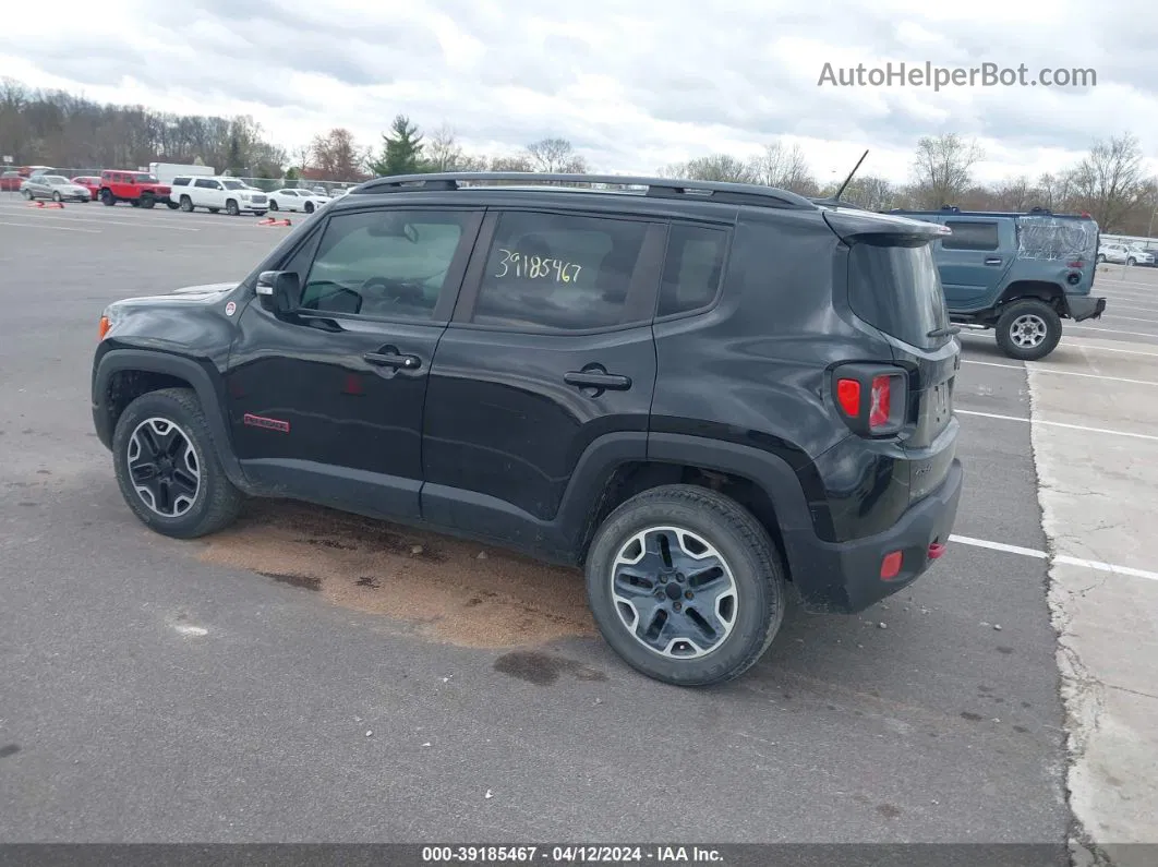 2015 Jeep Renegade Trailhawk Black vin: ZACCJBCT0FPB58391