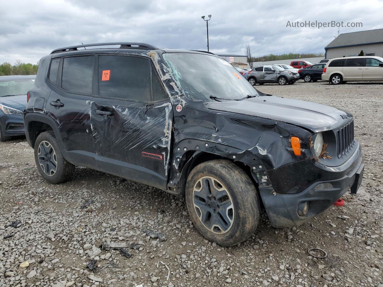 2015 Jeep Renegade Trailhawk Black vin: ZACCJBCT0FPB59296