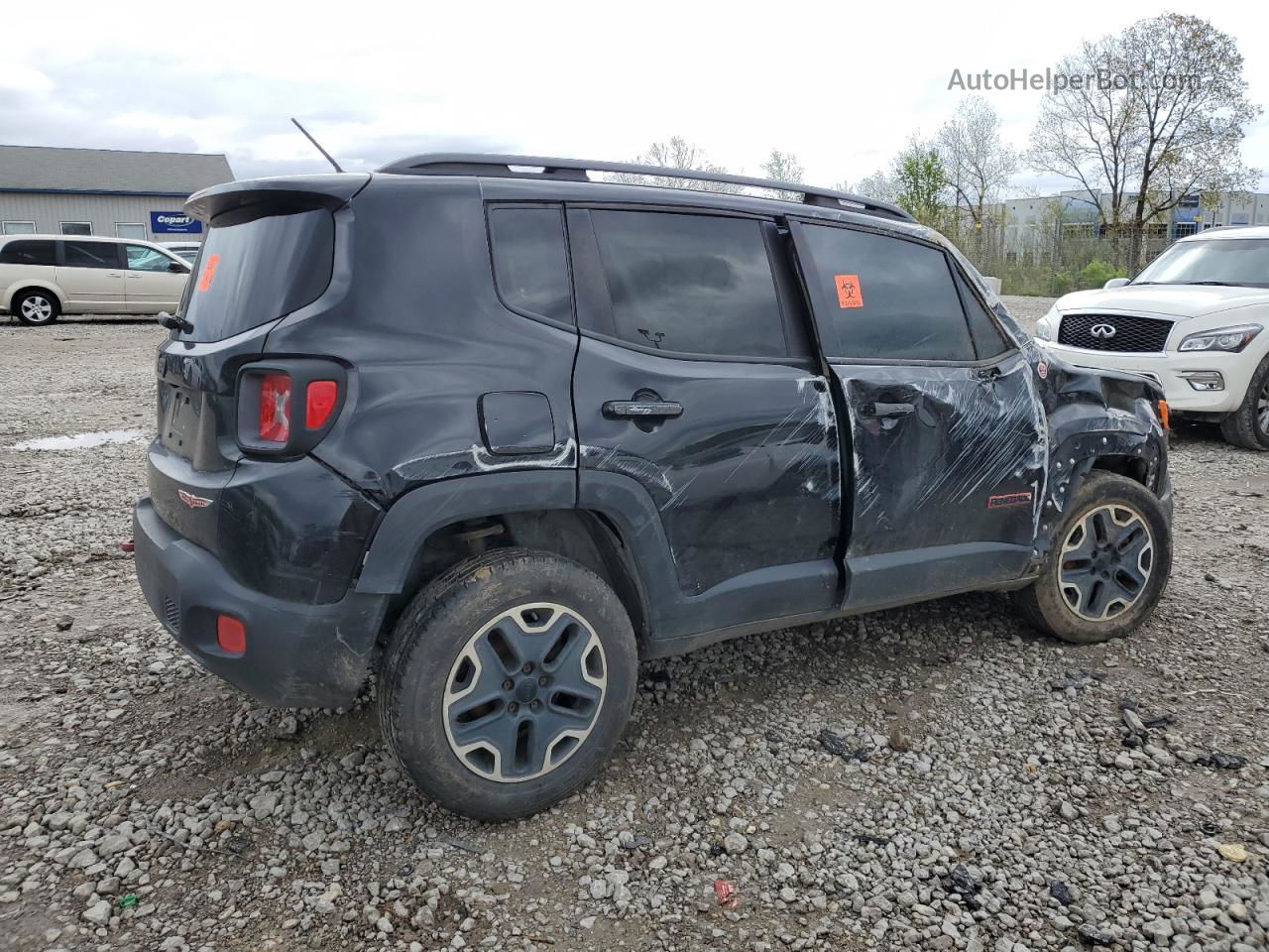 2015 Jeep Renegade Trailhawk Black vin: ZACCJBCT0FPB59296