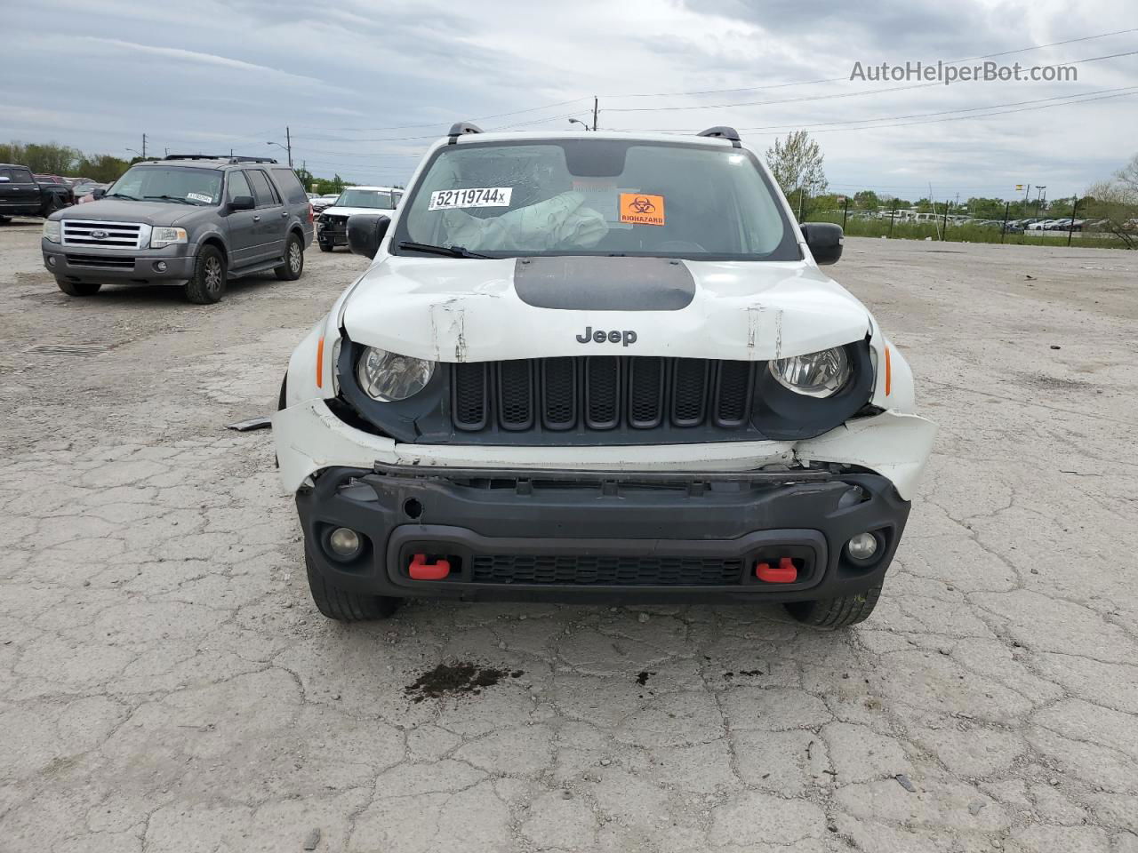 2015 Jeep Renegade Trailhawk Белый vin: ZACCJBCT0FPB59859