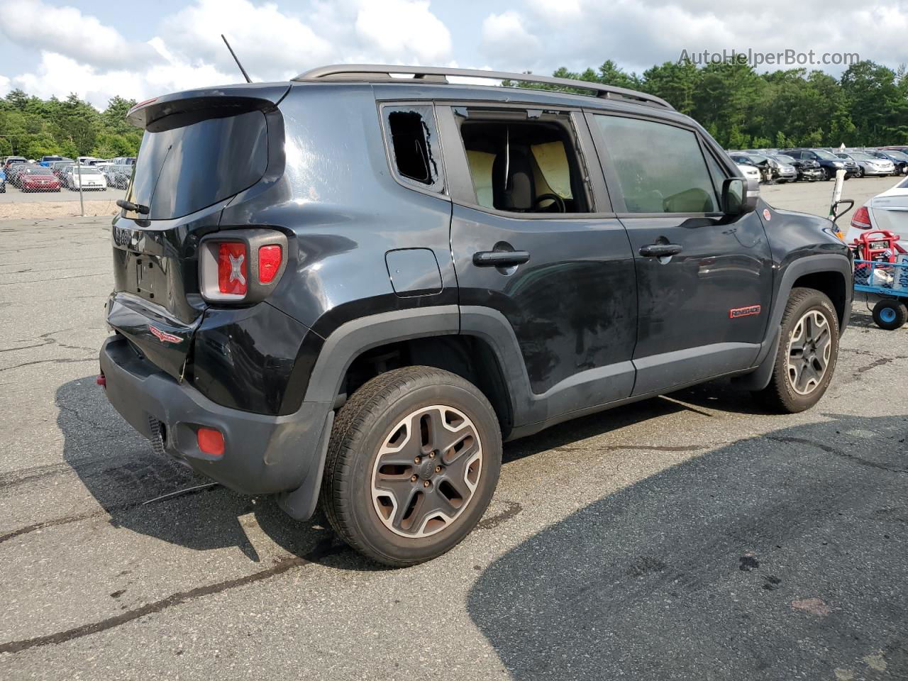 2015 Jeep Renegade Trailhawk Черный vin: ZACCJBCT0FPB73977