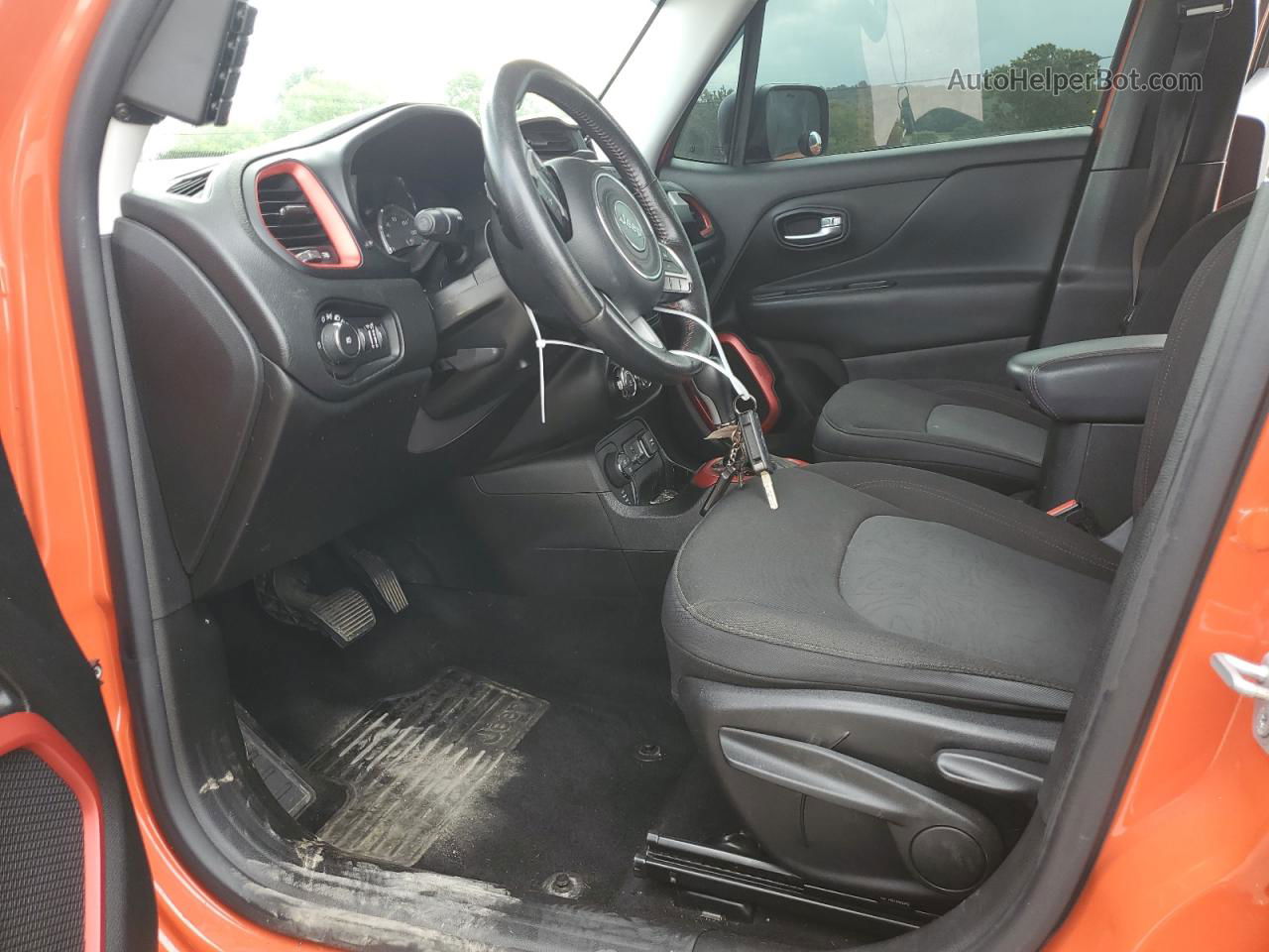 2015 Jeep Renegade Trailhawk Orange vin: ZACCJBCT0FPB74981