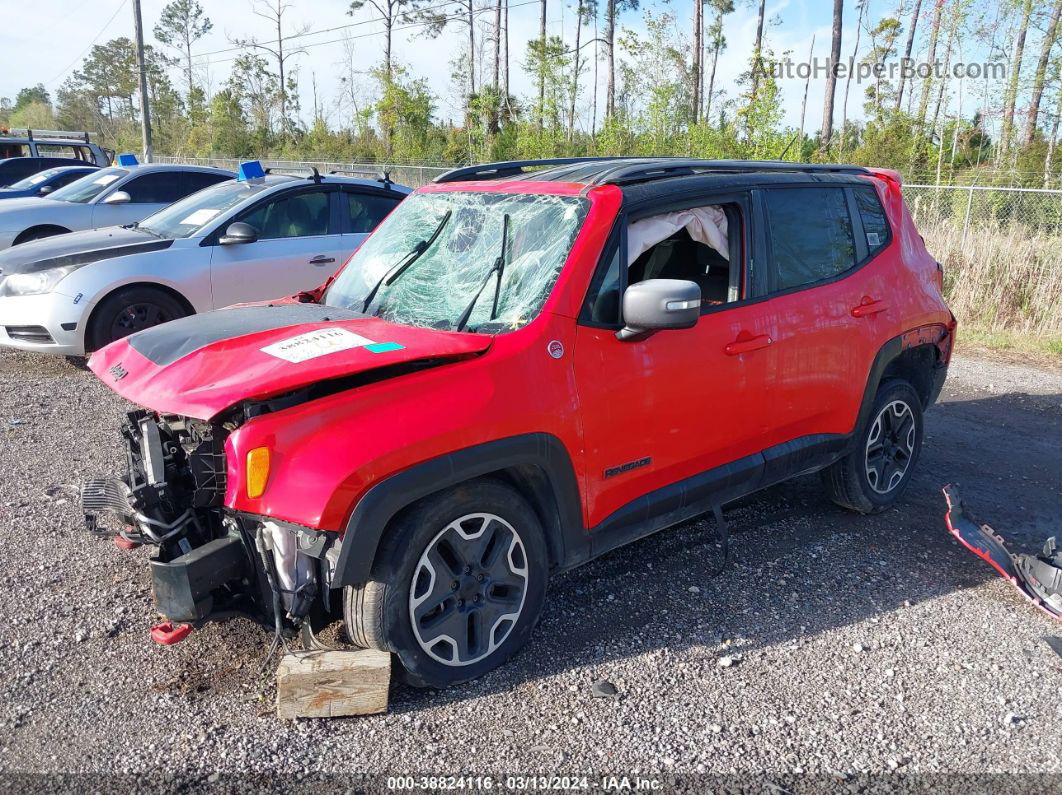 2015 Jeep Renegade Trailhawk Red vin: ZACCJBCT0FPB76313