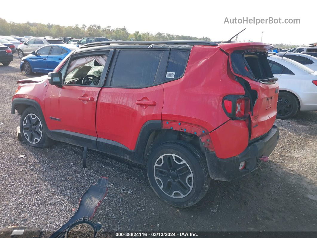 2015 Jeep Renegade Trailhawk Red vin: ZACCJBCT0FPB76313