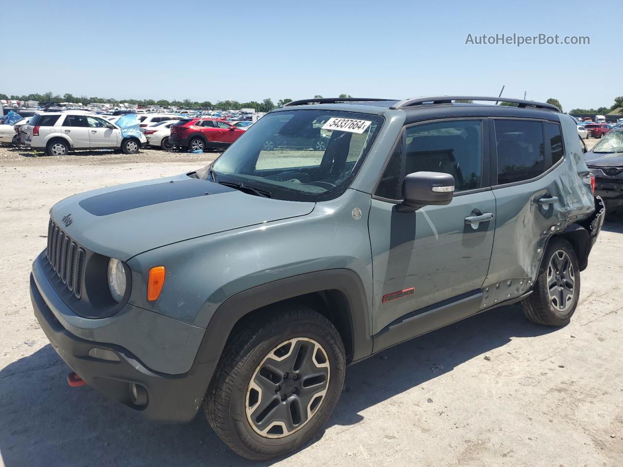 2015 Jeep Renegade Trailhawk Gray vin: ZACCJBCT0FPC08992