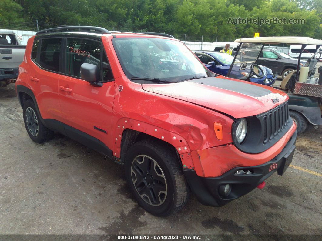 2015 Jeep Renegade Trailhawk Orange vin: ZACCJBCT0FPC47081