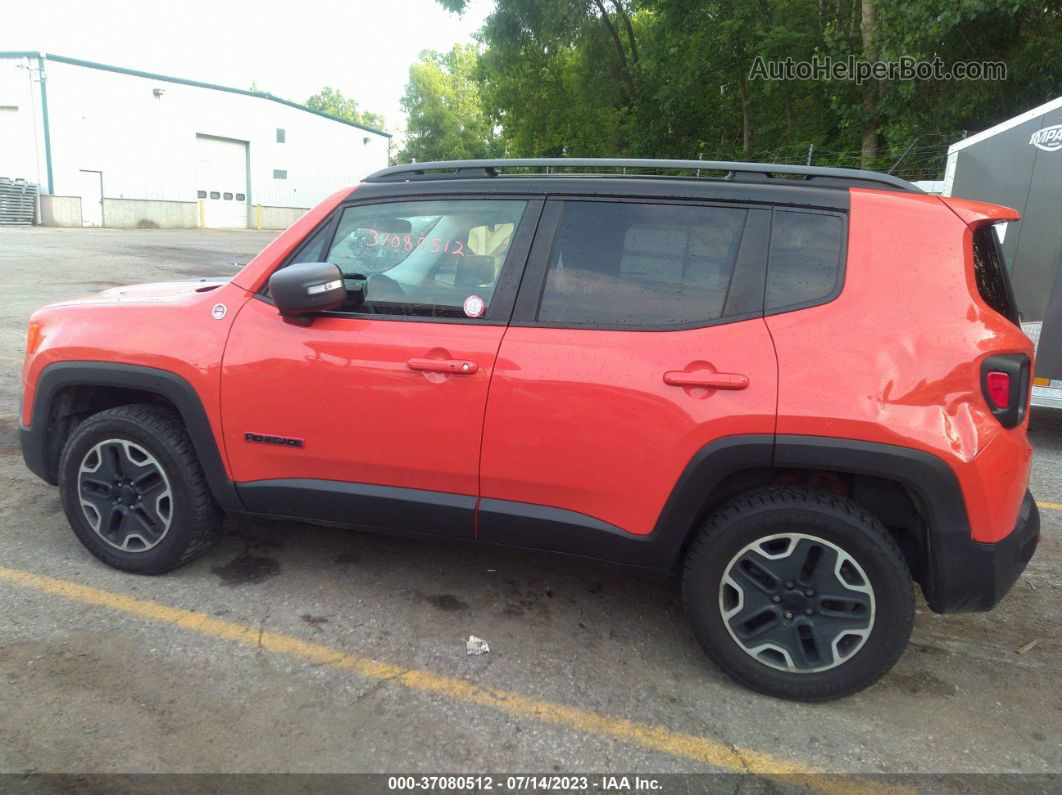 2015 Jeep Renegade Trailhawk Orange vin: ZACCJBCT0FPC47081