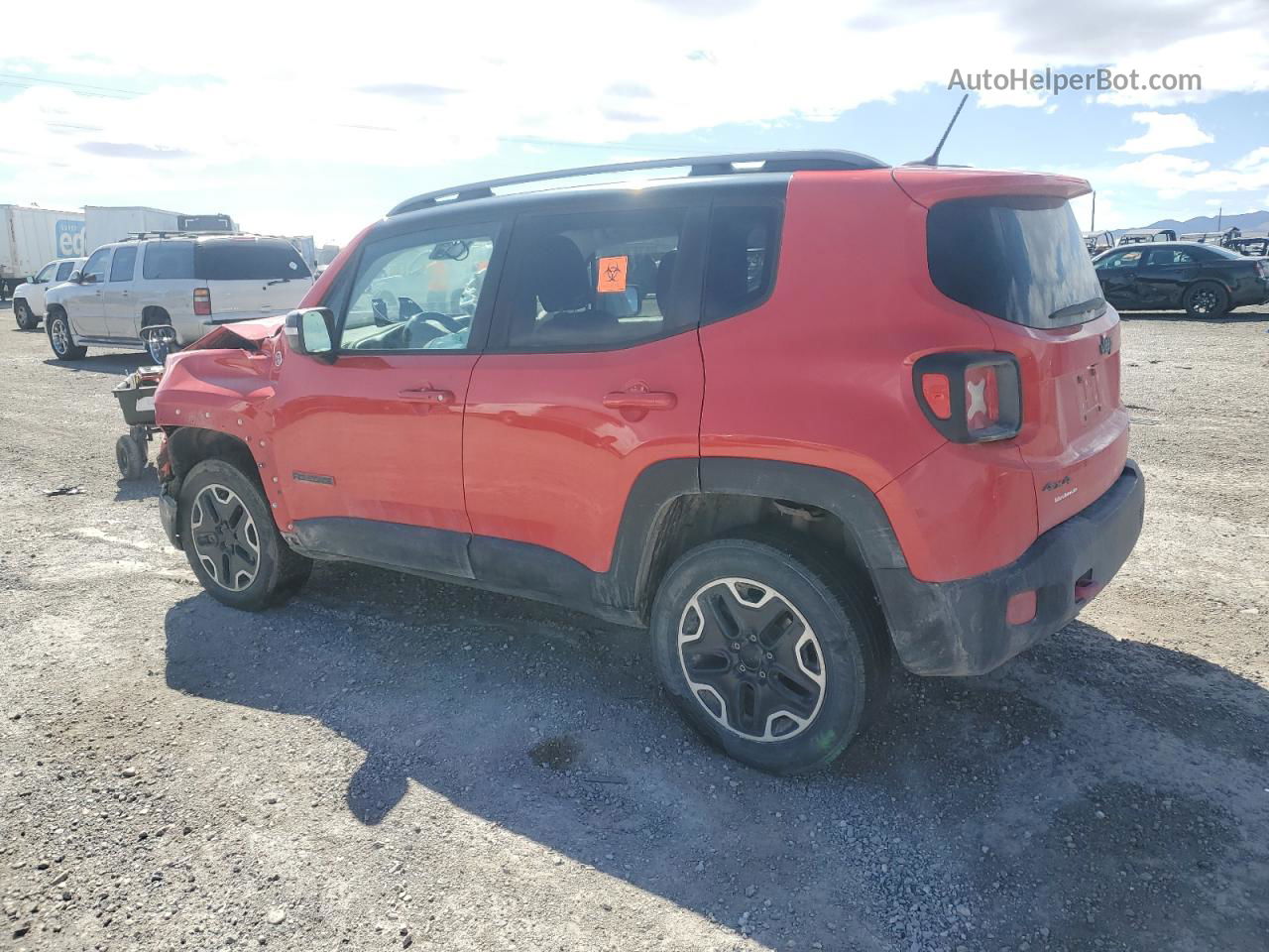 2015 Jeep Renegade Trailhawk Red vin: ZACCJBCT1FPB21523