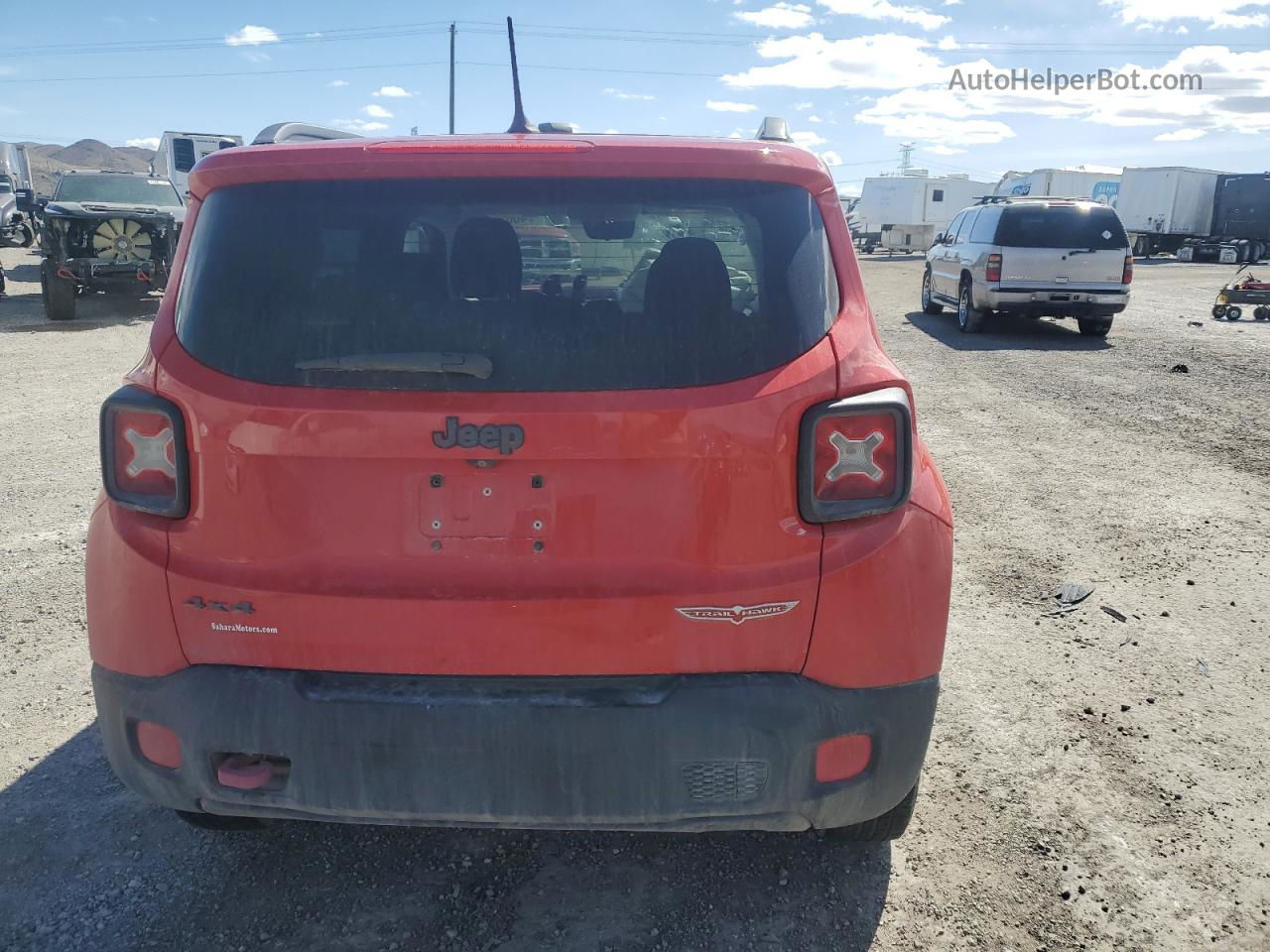 2015 Jeep Renegade Trailhawk Red vin: ZACCJBCT1FPB21523