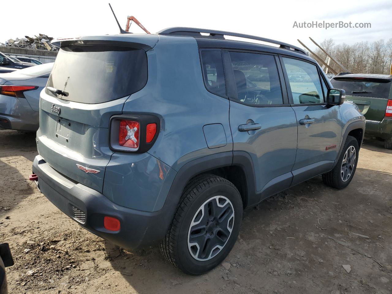 2015 Jeep Renegade Trailhawk Gray vin: ZACCJBCT2FPB77700