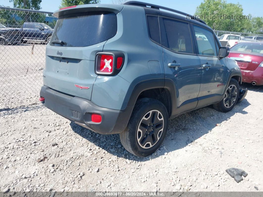 2015 Jeep Renegade Trailhawk Gray vin: ZACCJBCT2FPC46403