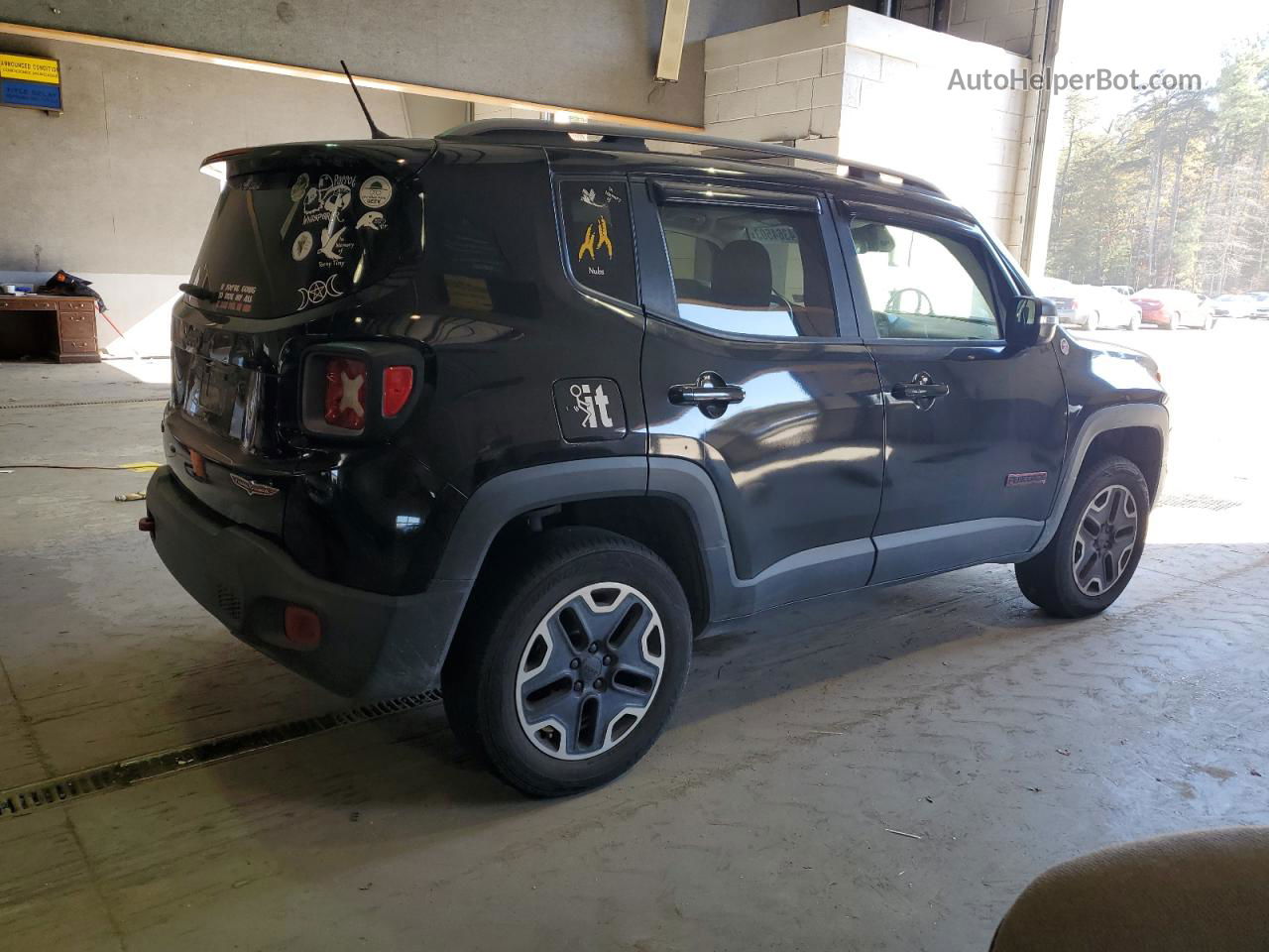 2015 Jeep Renegade Trailhawk Black vin: ZACCJBCT3FPB26996