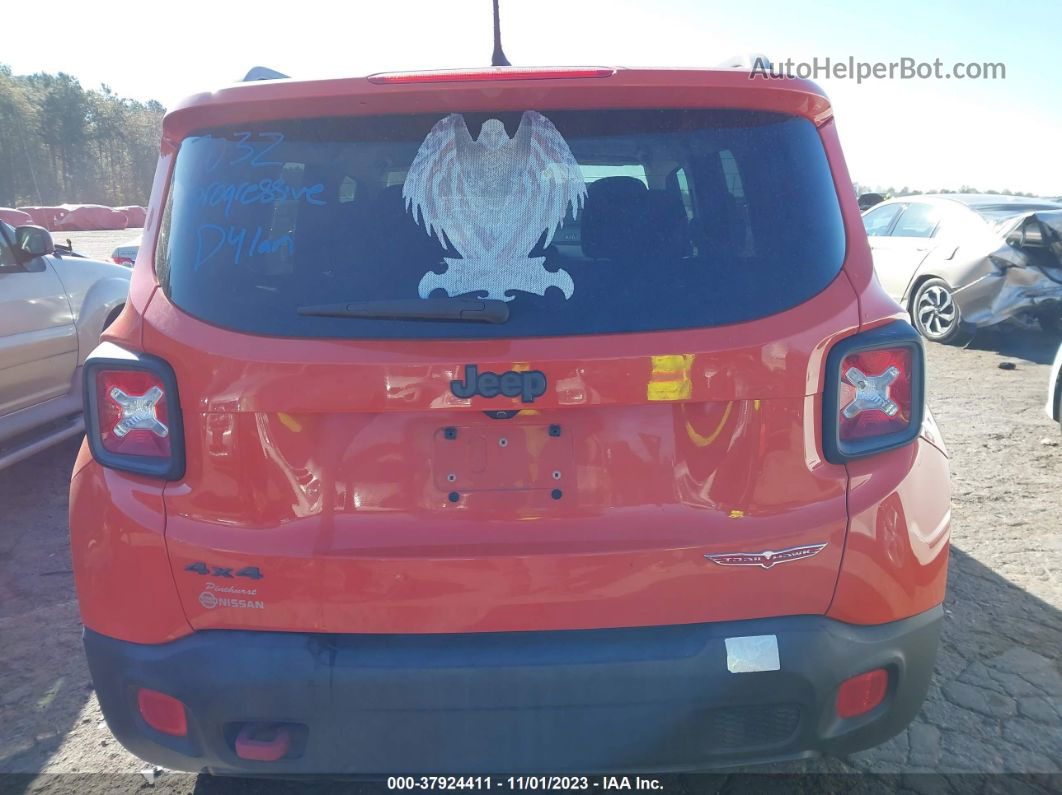 2015 Jeep Renegade Trailhawk Orange vin: ZACCJBCT3FPC21123