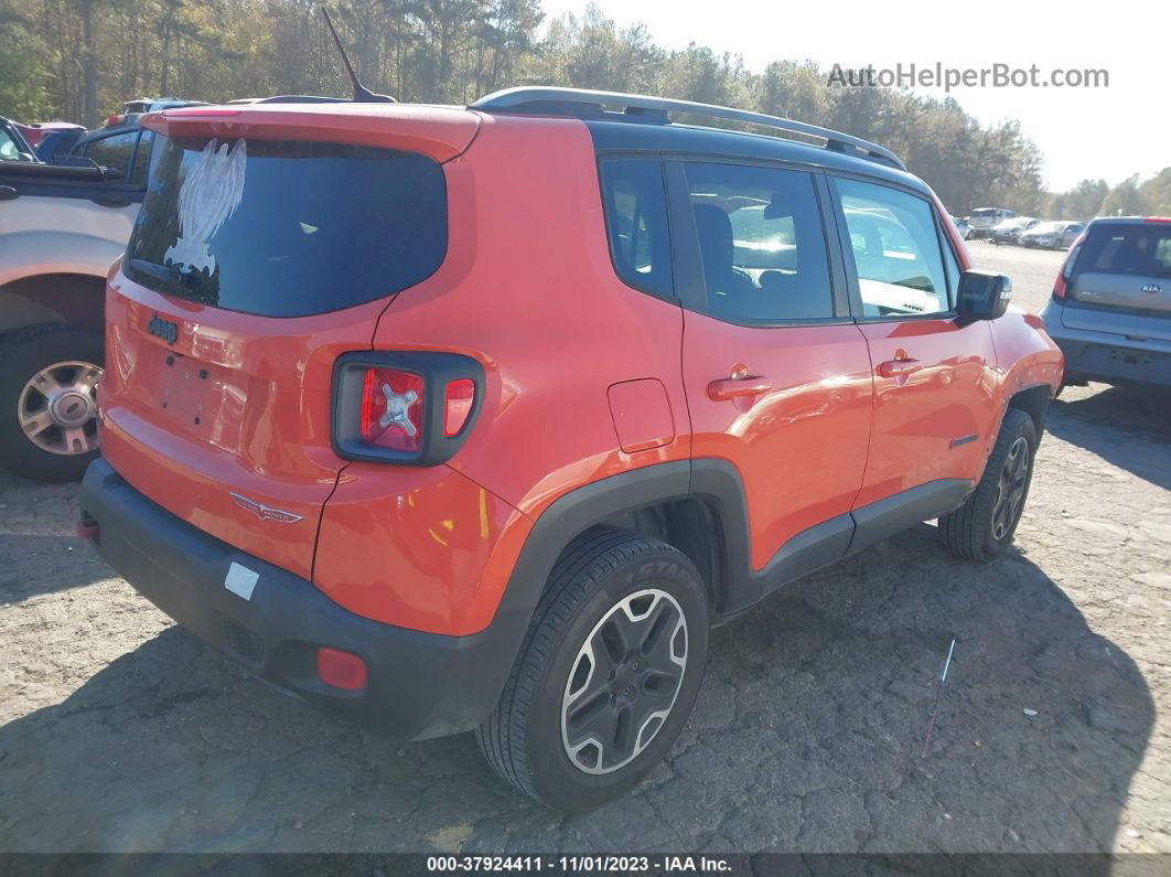 2015 Jeep Renegade Trailhawk Orange vin: ZACCJBCT3FPC21123