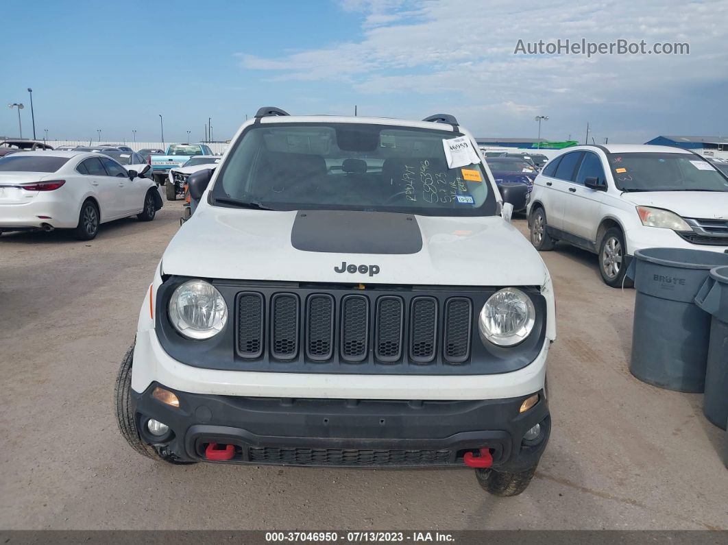 2015 Jeep Renegade Trailhawk White vin: ZACCJBCT3FPC23860