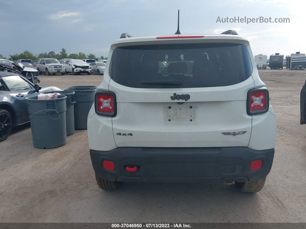 2015 Jeep Renegade Trailhawk White vin: ZACCJBCT3FPC23860